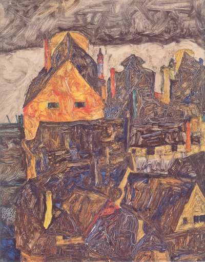 La vieille ville I (Ville morte V) - Egon Schiele